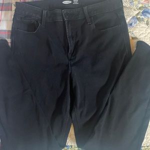 Old Navy Rockstar Super Skinny High Rise black pants/ jeans. EUC